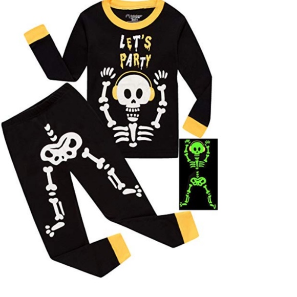 Other - Glow in The Dark Skeleton Pajamas Boys Size 3